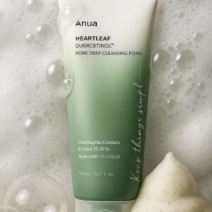 anua heartleaf quercetinol™ pore deep cleansing foam