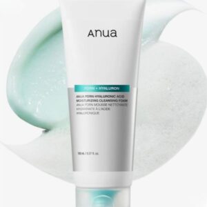anua pdrn + hyaluron moisturizing cleansing foam
